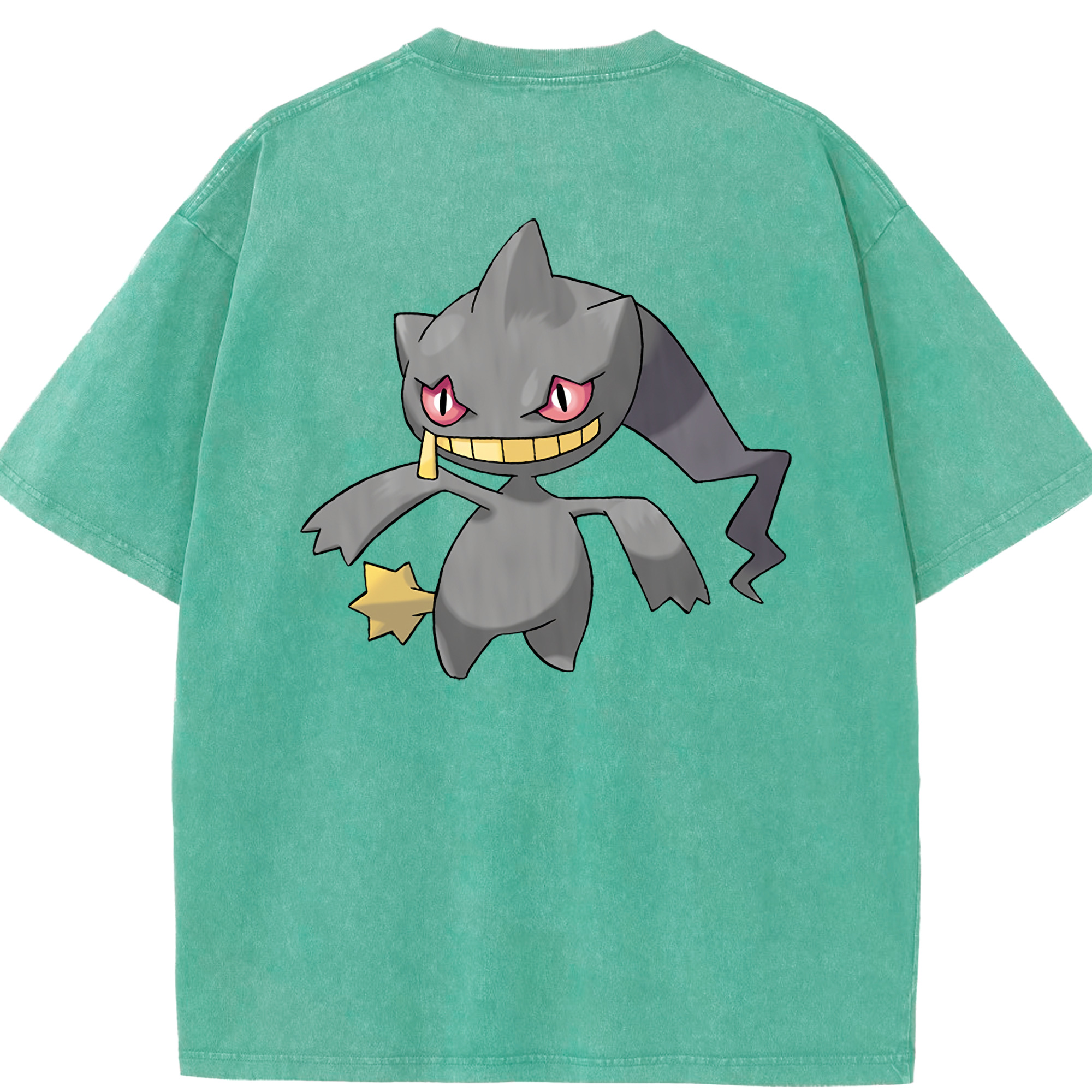 （画像用） ポケットモンスター Pokémon 綿100% ヴィンテージ風 半袖Tシャツ（背面プリント）